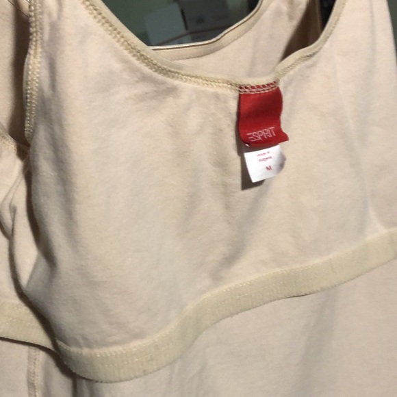Camisoles Set of 2 Cami Tank Tops Tan/White Size Med Fits Sm/Med - Picture 16 of 16